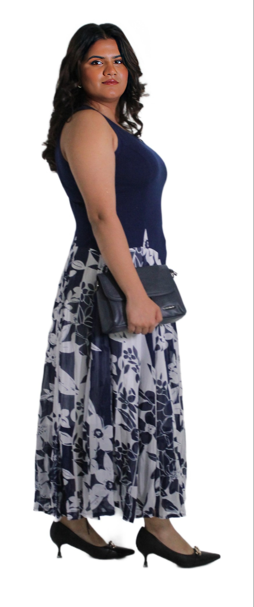 LONG DRESS WITH FLORAL PRINT #201721 KPR AFTERSHOCK LONDON