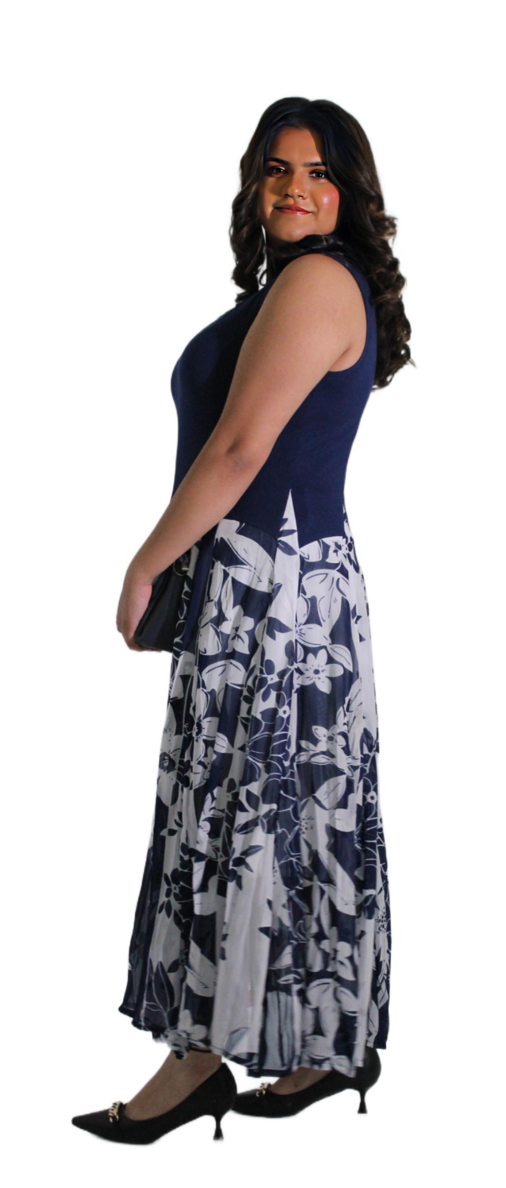 LONG DRESS WITH FLORAL PRINT #201721 KPR AFTERSHOCK LONDON