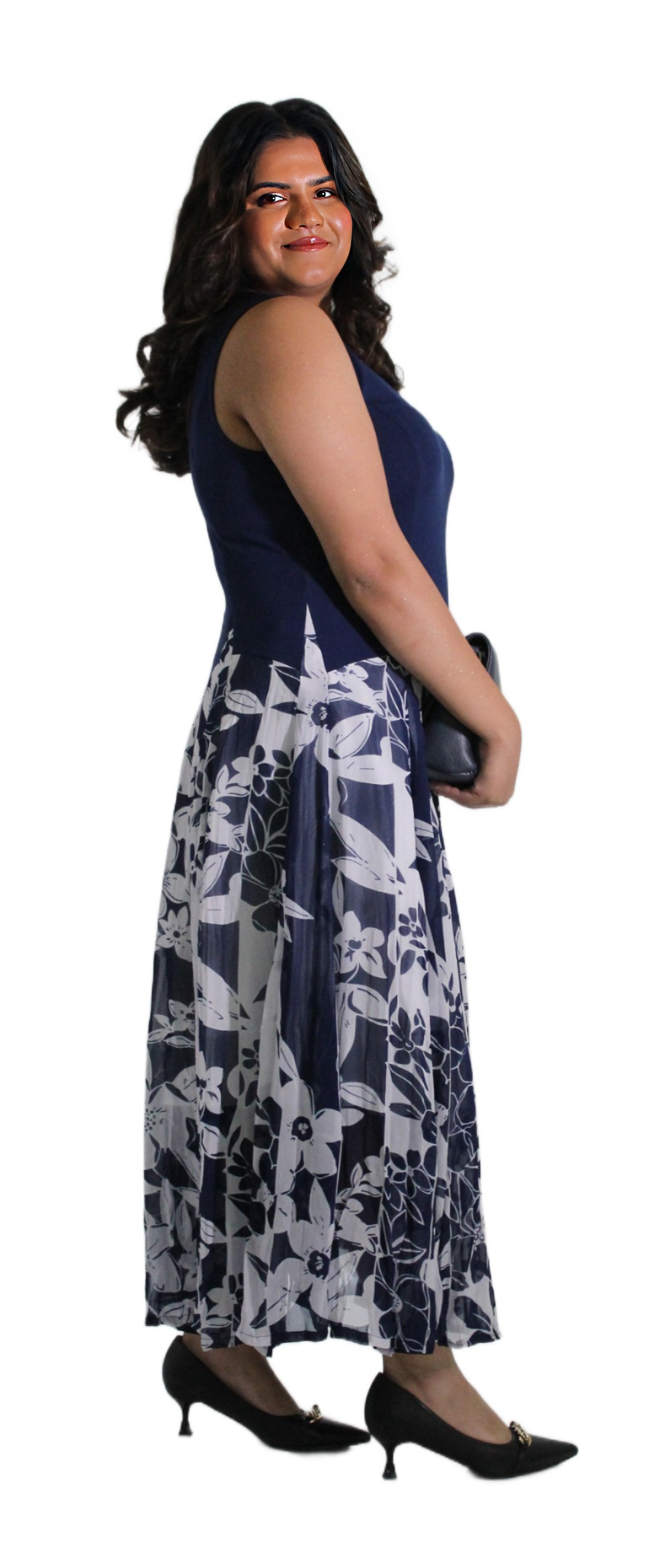 LONG DRESS WITH FLORAL PRINT #201721 KPR AFTERSHOCK LONDON