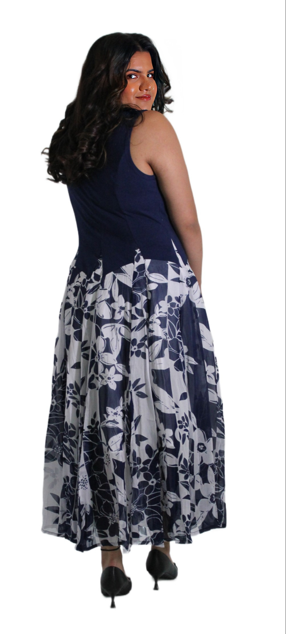 LONG DRESS WITH FLORAL PRINT #201721 KPR AFTERSHOCK LONDON