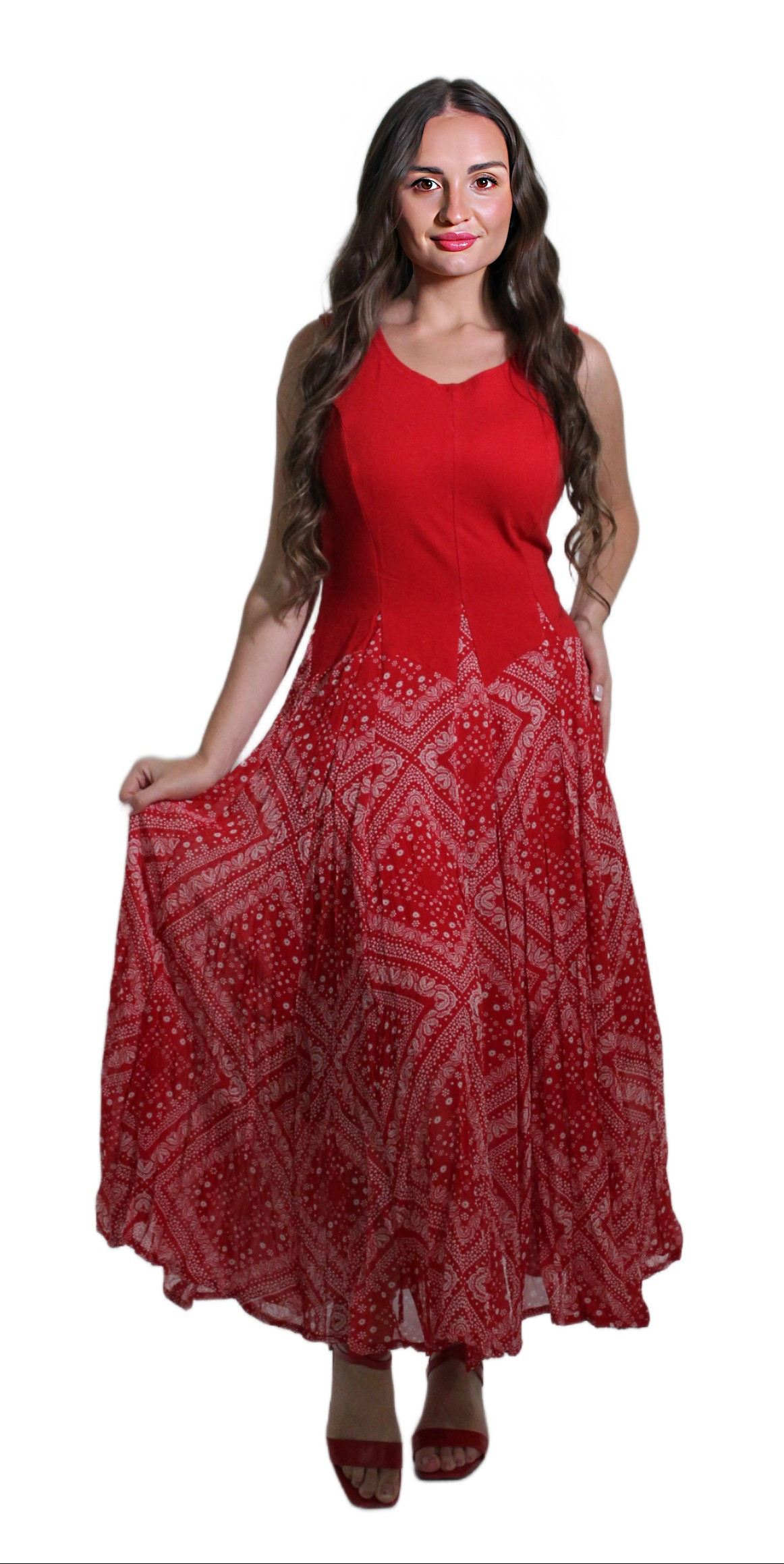 RED LONG DRESS #201723 KPR AFTERSHOCK LONDON