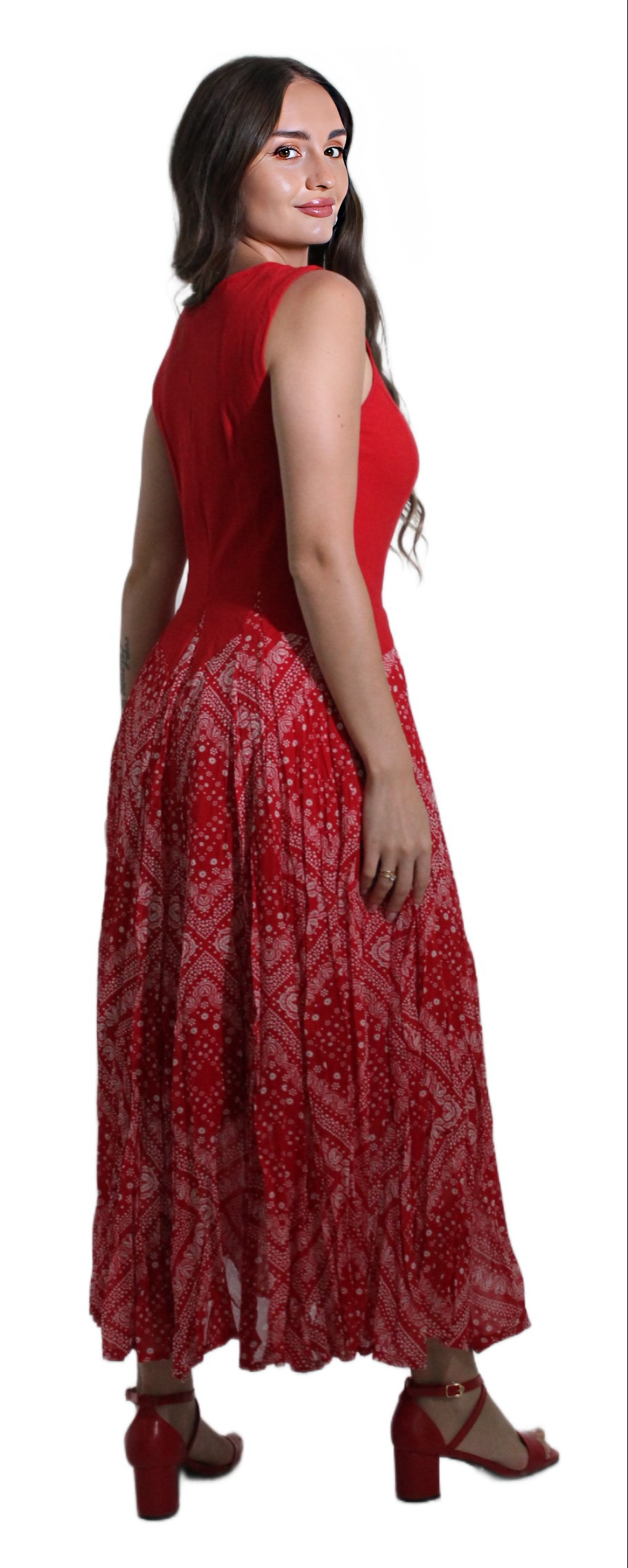 RED LONG DRESS #201723 KPR AFTERSHOCK LONDON