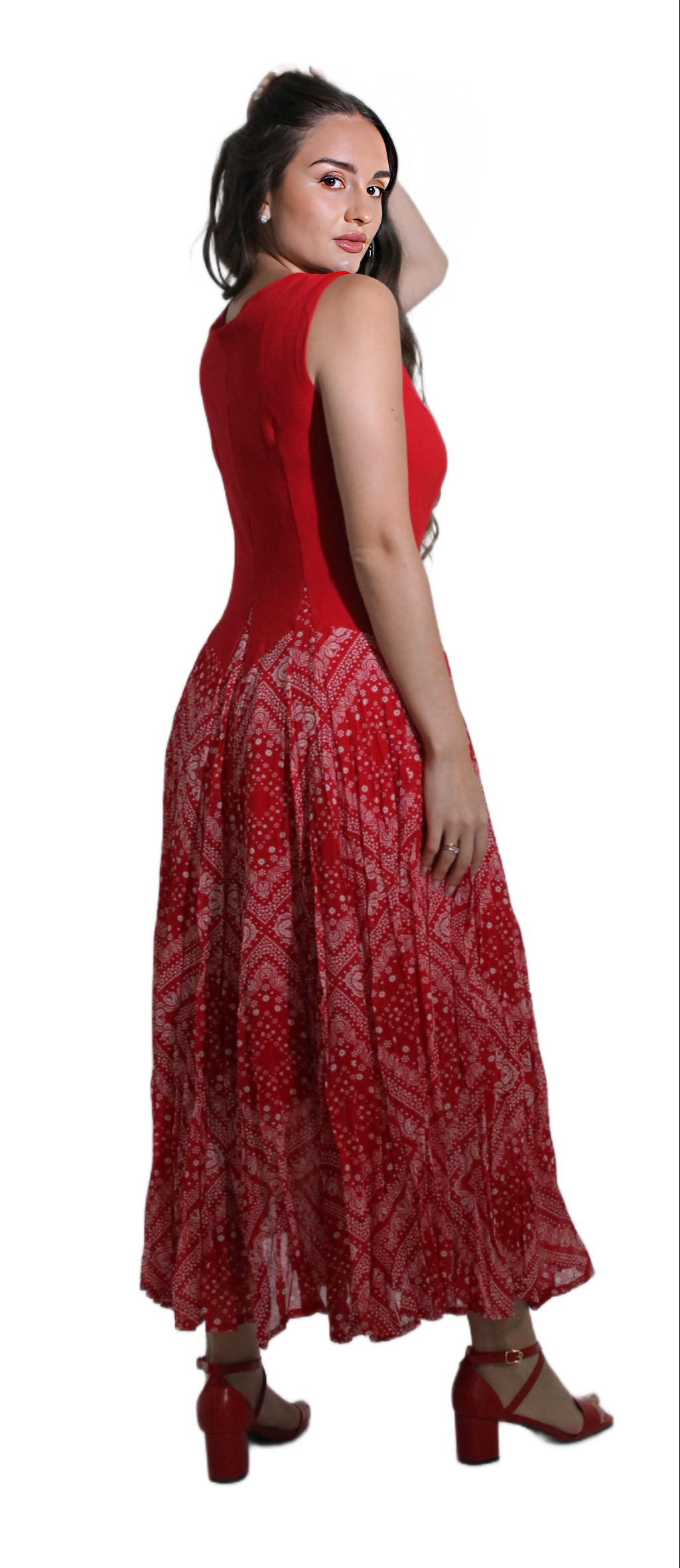 RED LONG DRESS #201723 KPR AFTERSHOCK LONDON