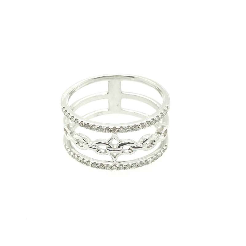 459374 18K White Gold Diamond Ring