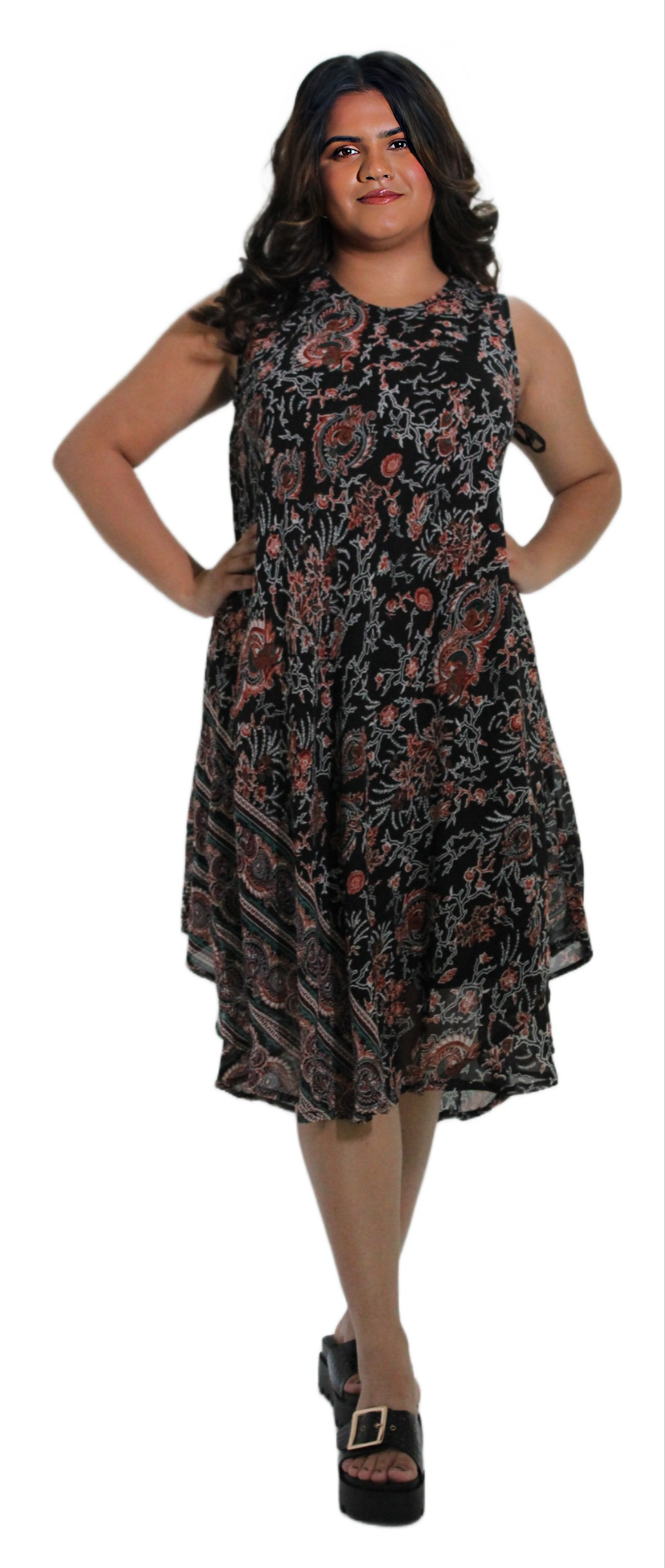PRINTED DRESS #79103 KPR AFTERSHOCK LONDON