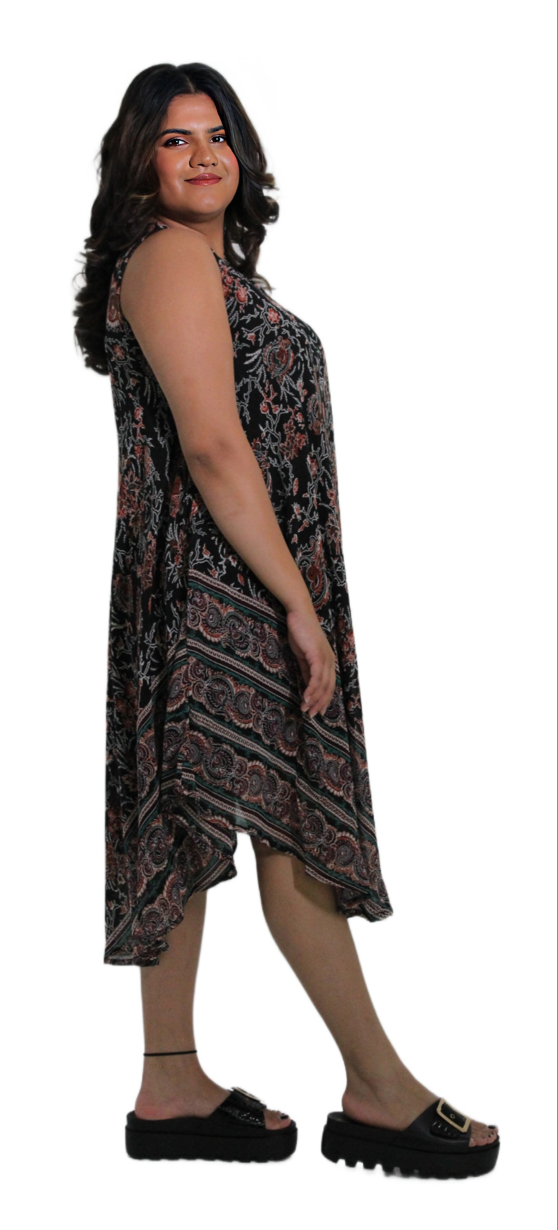 PRINTED DRESS #79103 KPR AFTERSHOCK LONDON