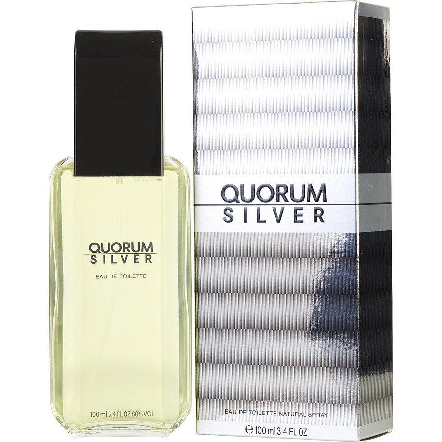 Antonio Puig Quorum Silver for Men Eau De Toilette
