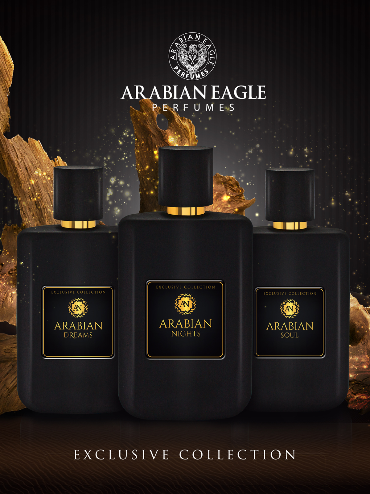Arabian Eagle Dreams+Soul+Nights For Unisex Eau De Parfum  Set