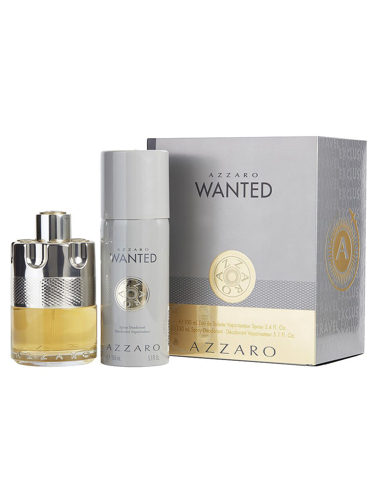 Azzaro Wanted For Men Eau De Toilette  SET