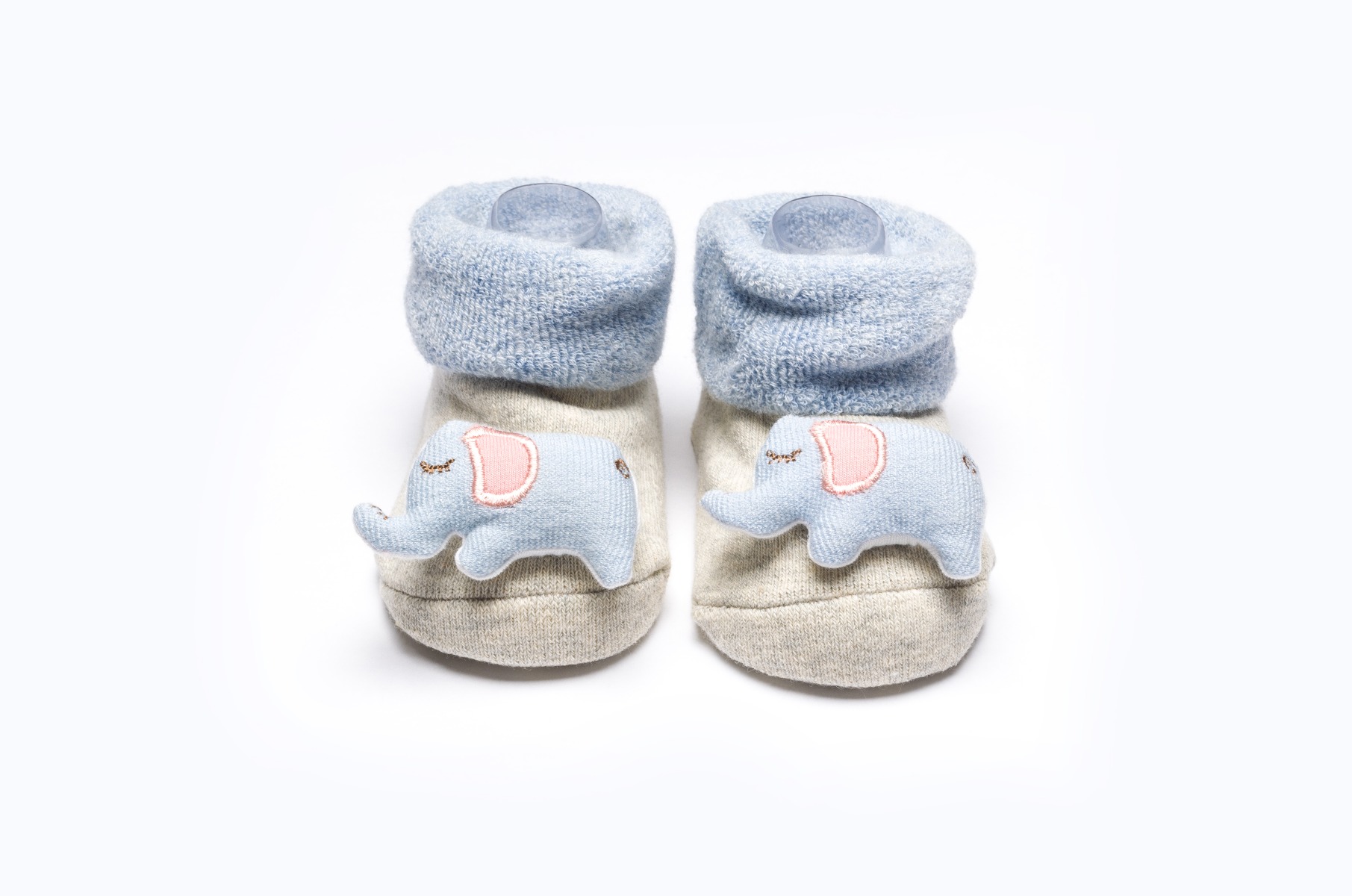 BABY SOCKS BB339 C:GREY/BLUE S:12-18M