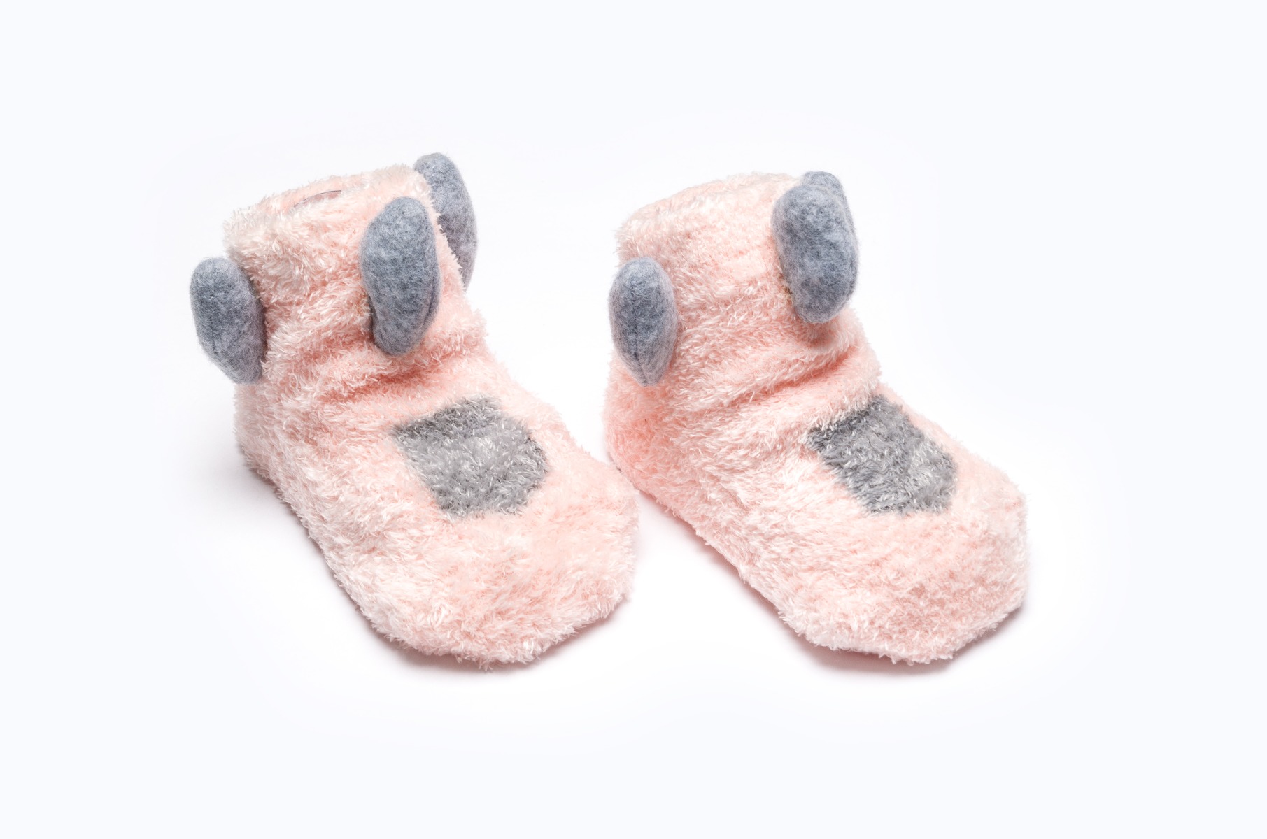 BABY SOCKS BB340 C:PINK/GREY S:12-18M