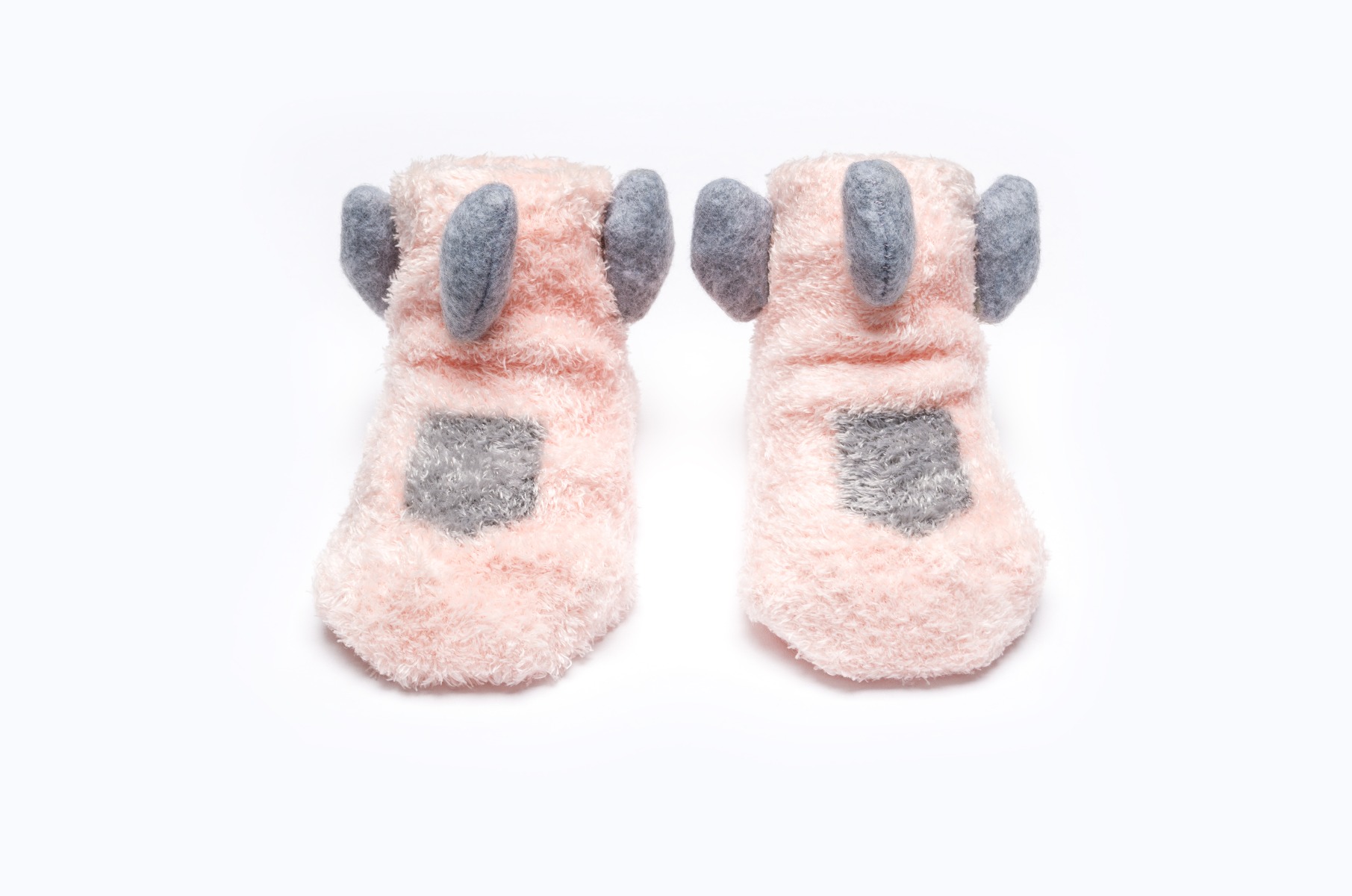 BABY SOCKS BB340 C:PINK/GREY S:12-18M