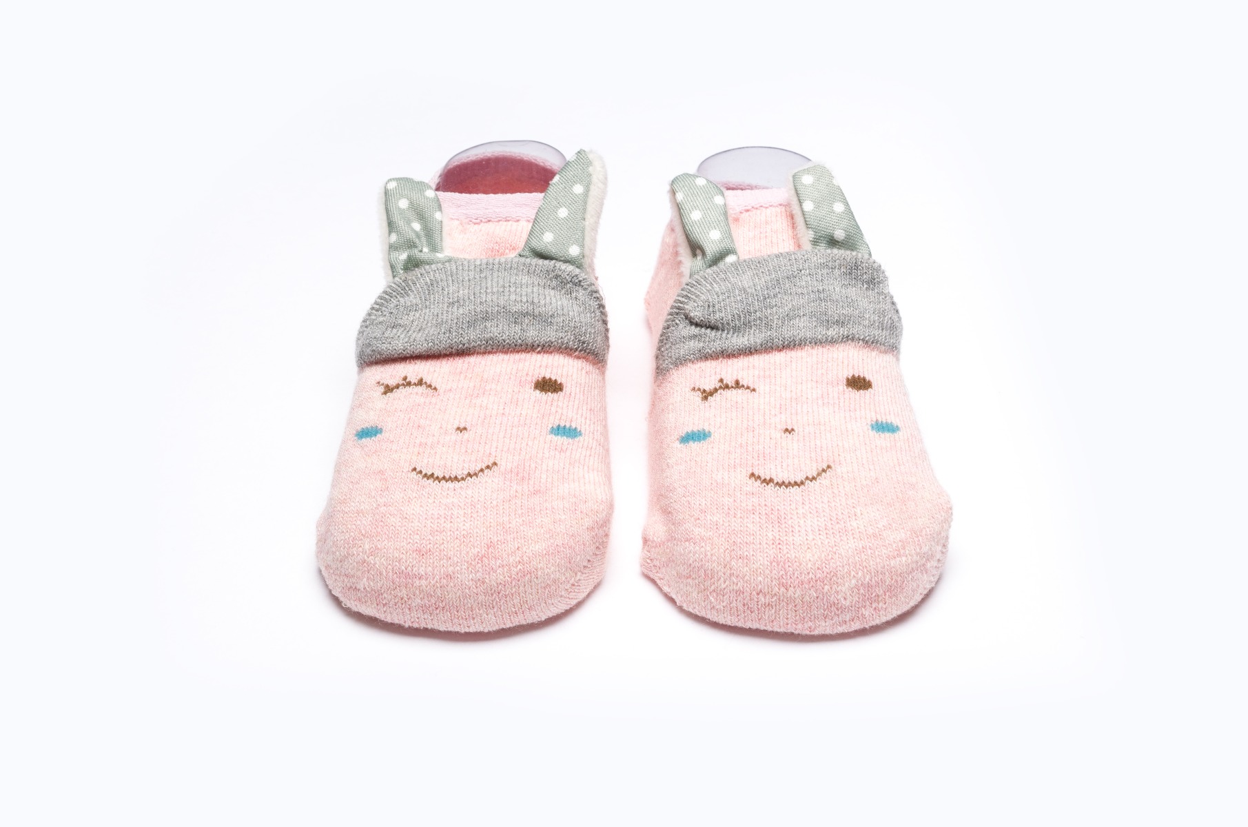 BABY SOCKS BB341 C:PINK/GREY S:12-18M
