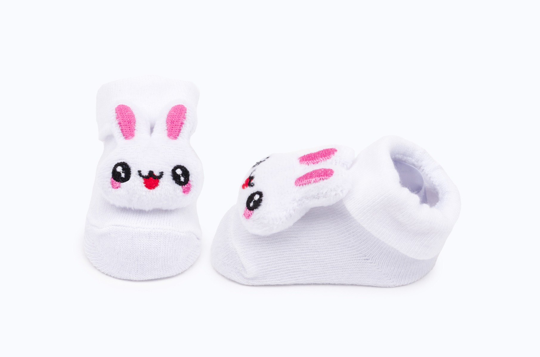 BABY SOCKS PRINTED BB369 C:WHITE S:0-12
