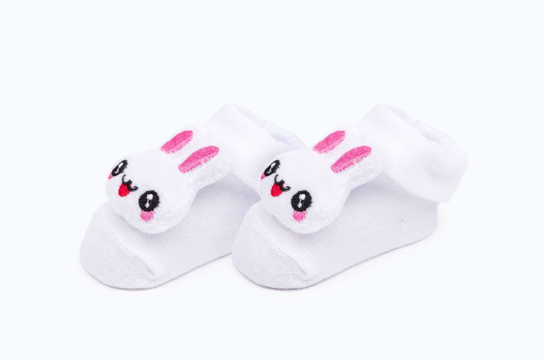 BABY SOCKS PRINTED BB369 C:WHITE S:0-12