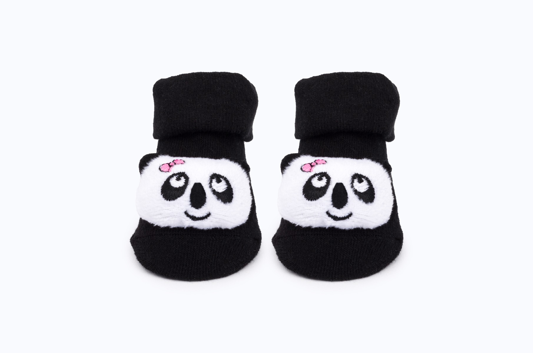 BABY SOCKS PRINTED BB373 C:BLACK S:0-12