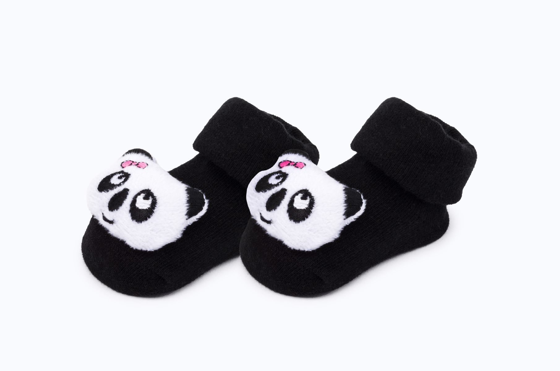 BABY SOCKS PRINTED BB373 C:BLACK S:0-12