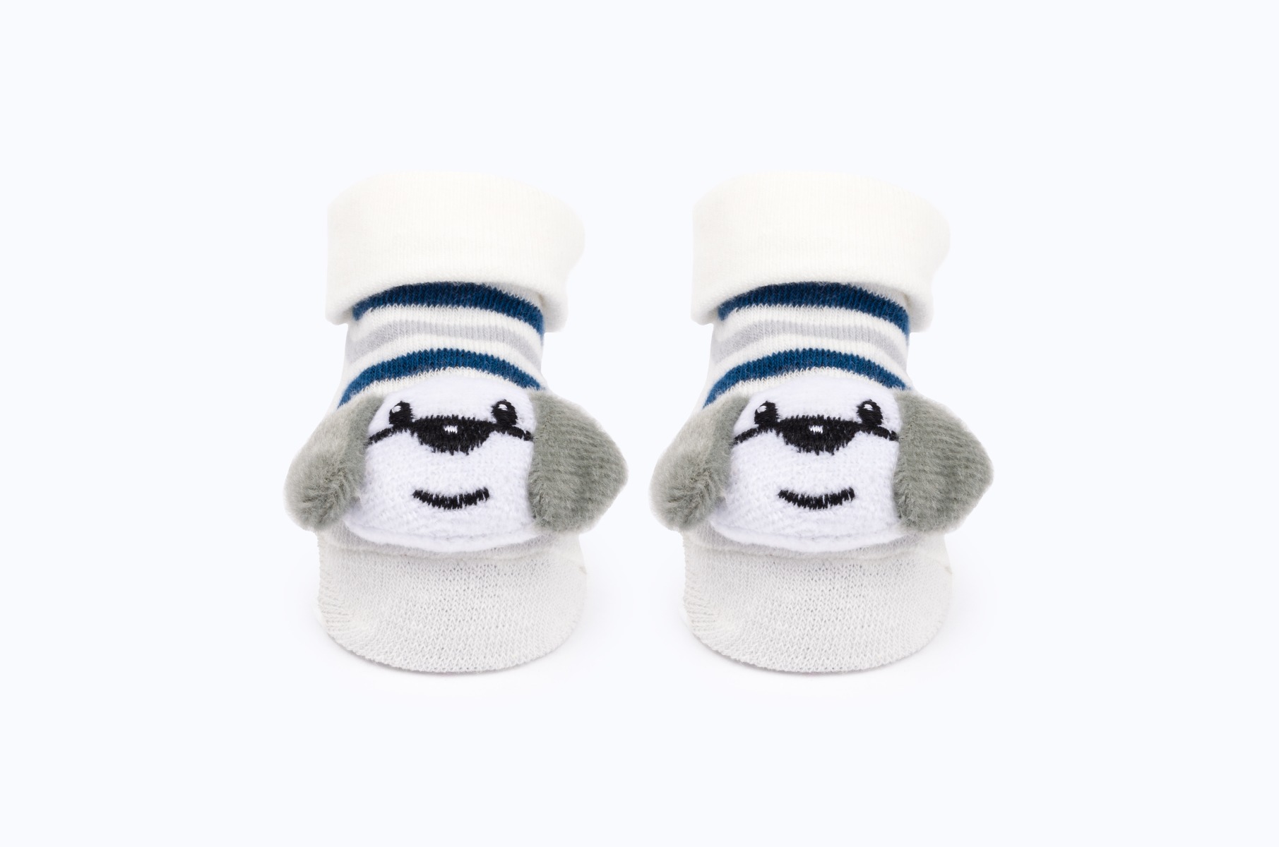 BABY SOCKS PRINTED BB379 C:CREAM S:O/S
