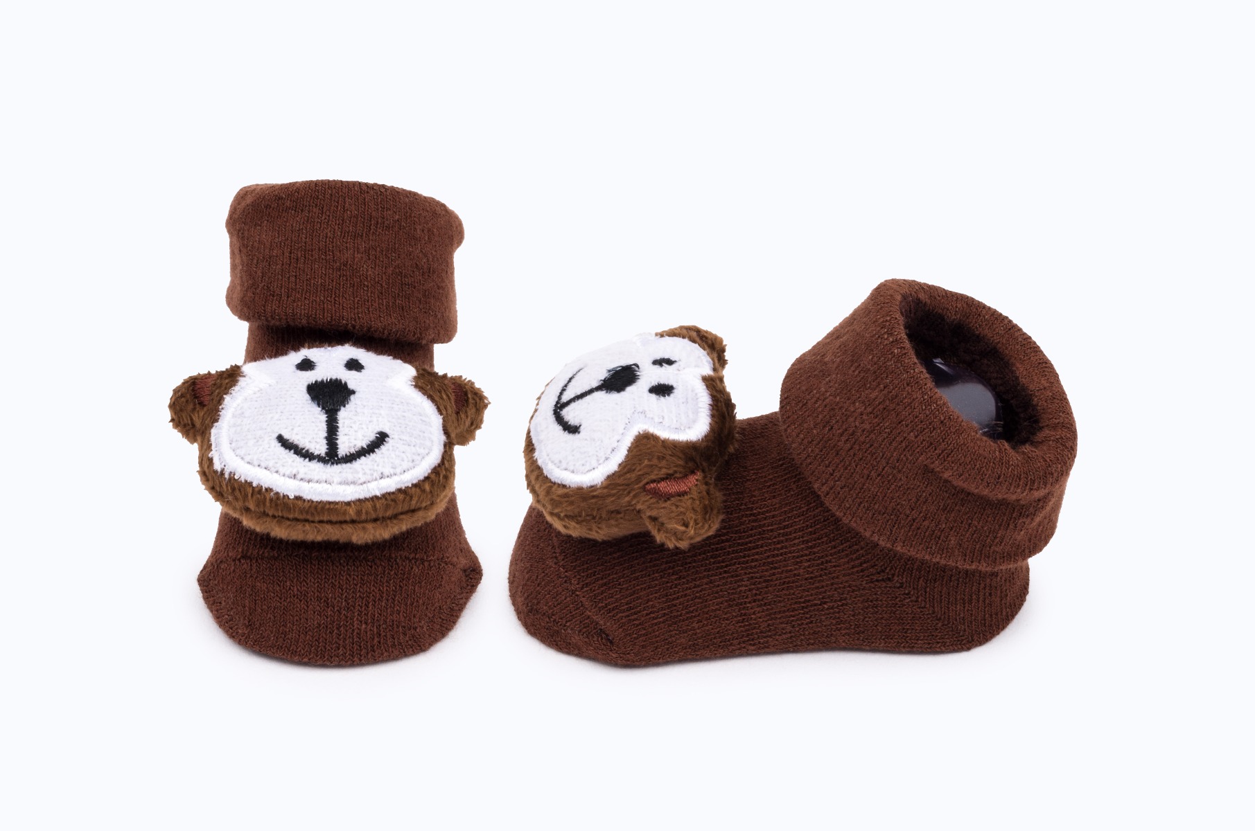 BABY SOCKS PRINTED BB382 C:BROWN S:0-12