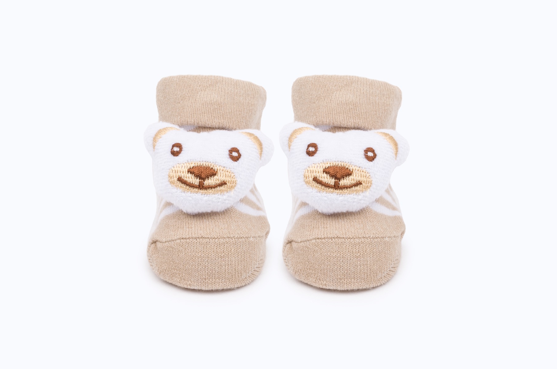 BABY SOCKS PRINTED BB385 C:BEIGE S:O/S