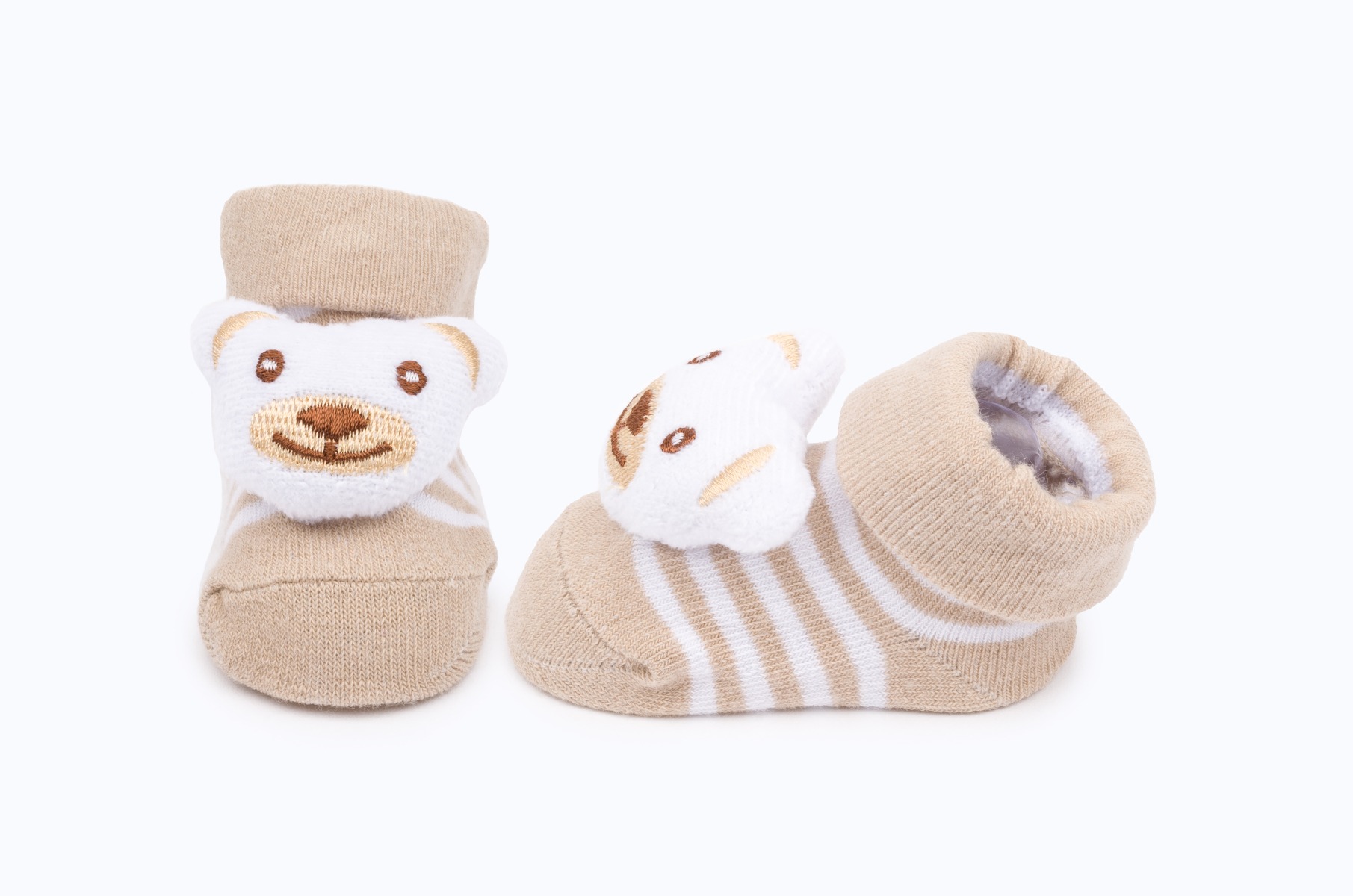 BABY SOCKS PRINTED BB385 C:BEIGE S:O/S