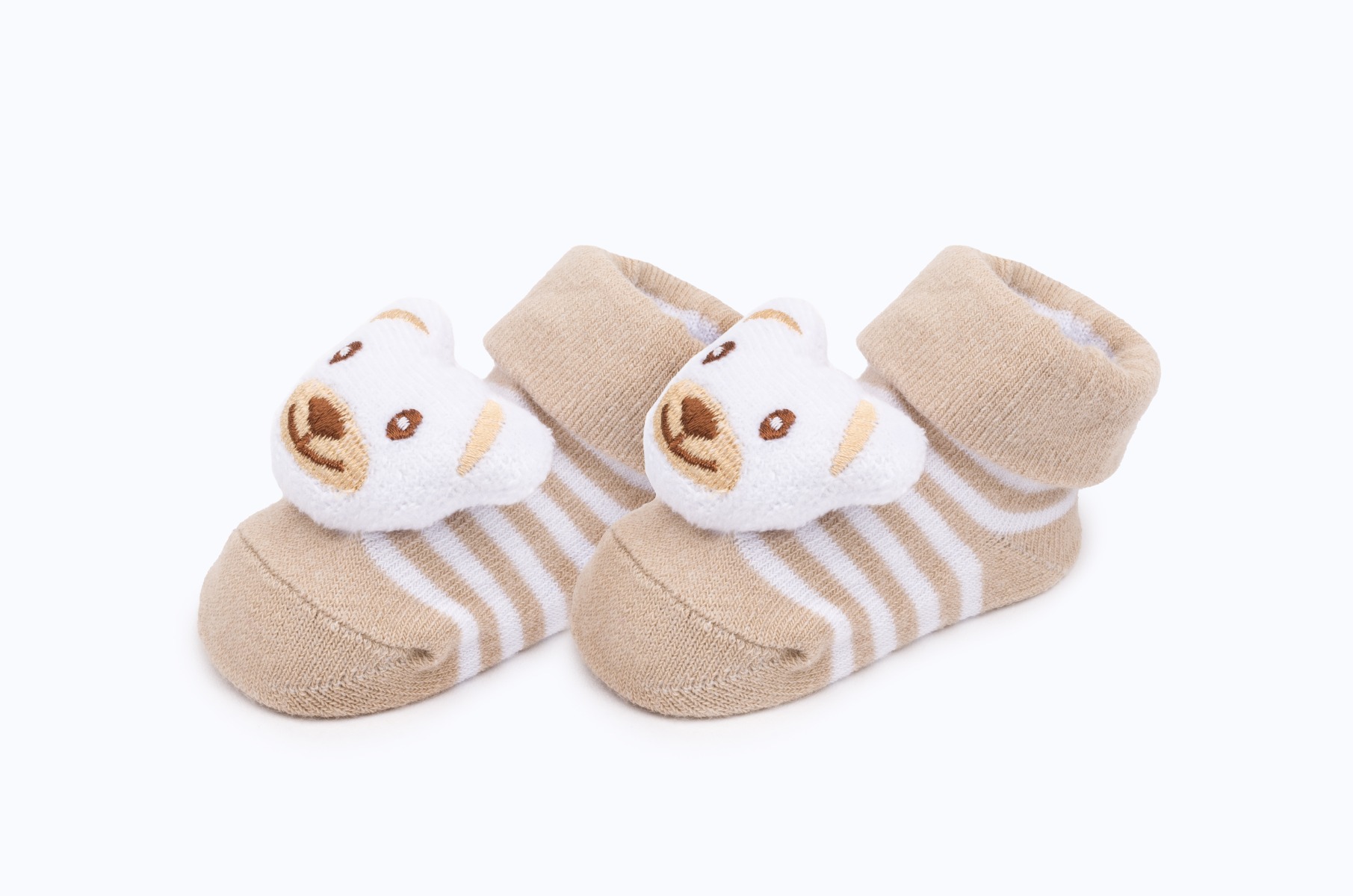 BABY SOCKS PRINTED BB385 C:BEIGE S:O/S