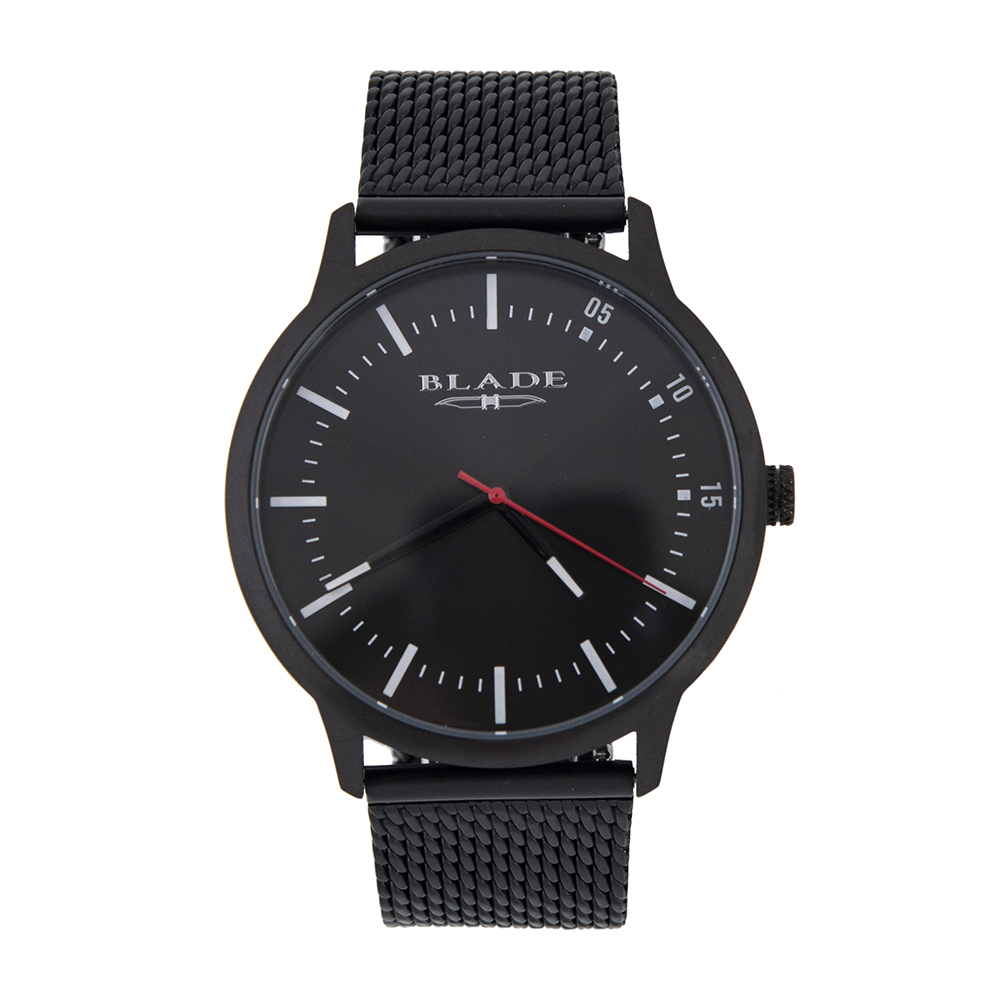 BLADE 3568G2NNN Black SS Case Black Mesh Strap Menâ€™s Watch