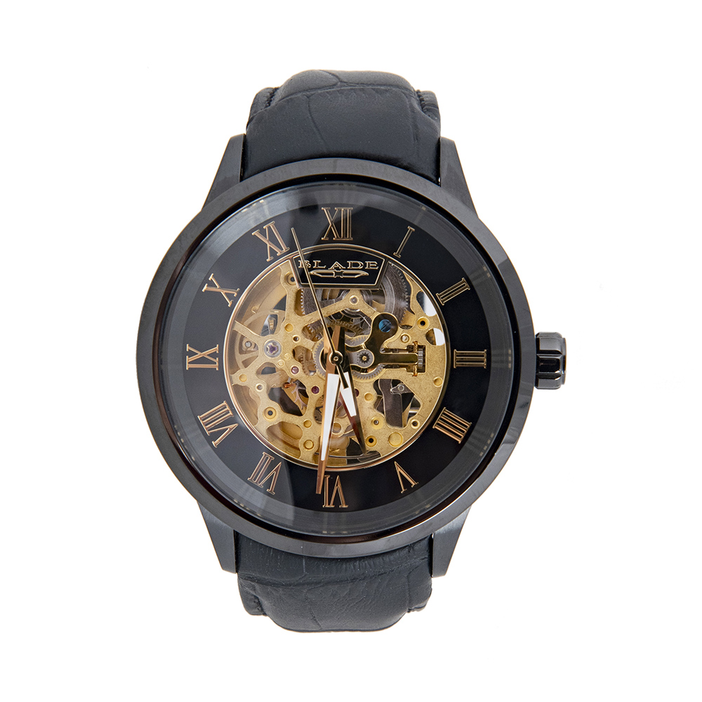 BLADE Falco Sempre 3605G1NNN Black SS Case Black Leather Men"s Watch