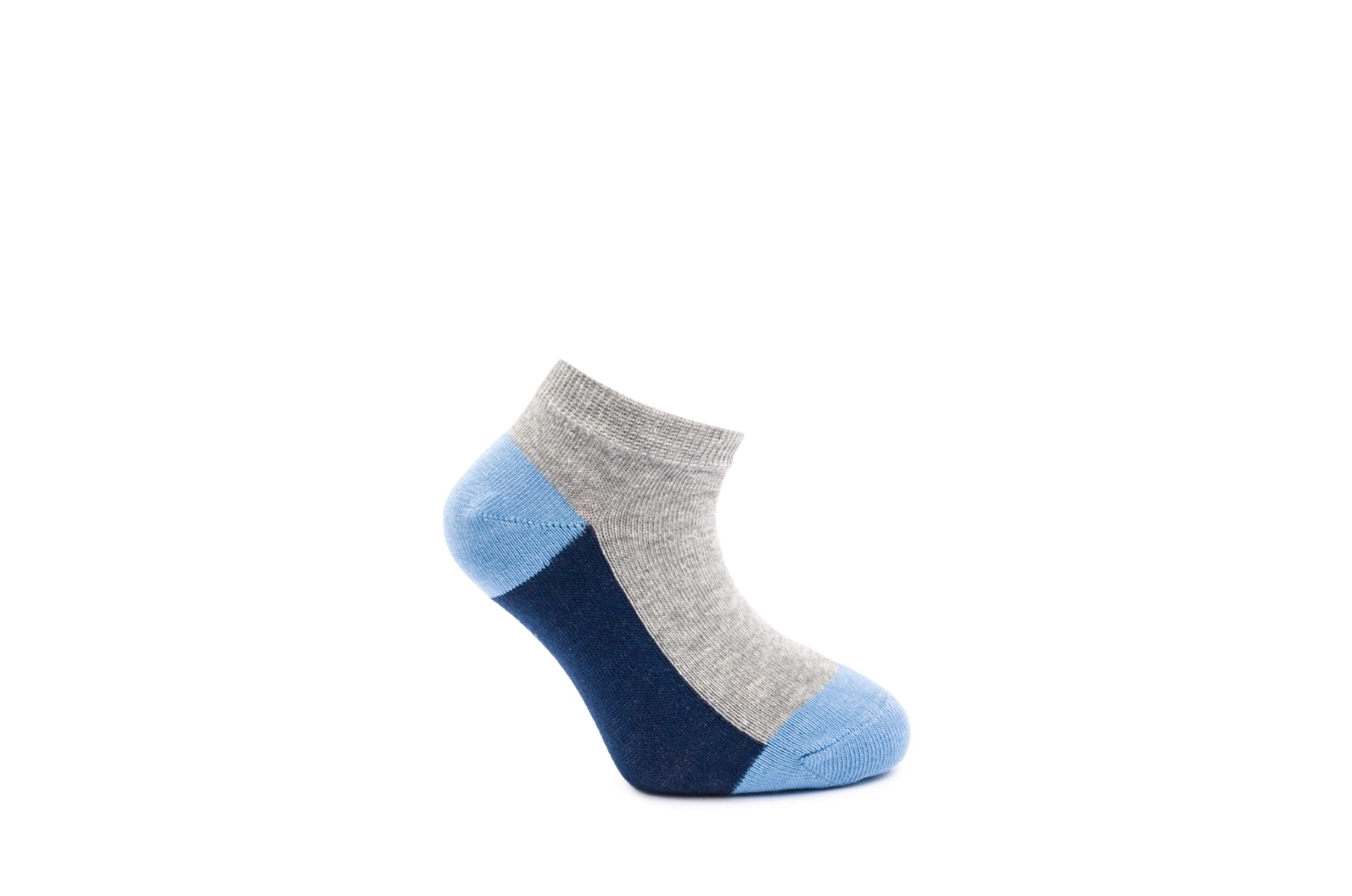 BOY SOCKS PRINTED BS608 C:SILVER/BLUE S:2
