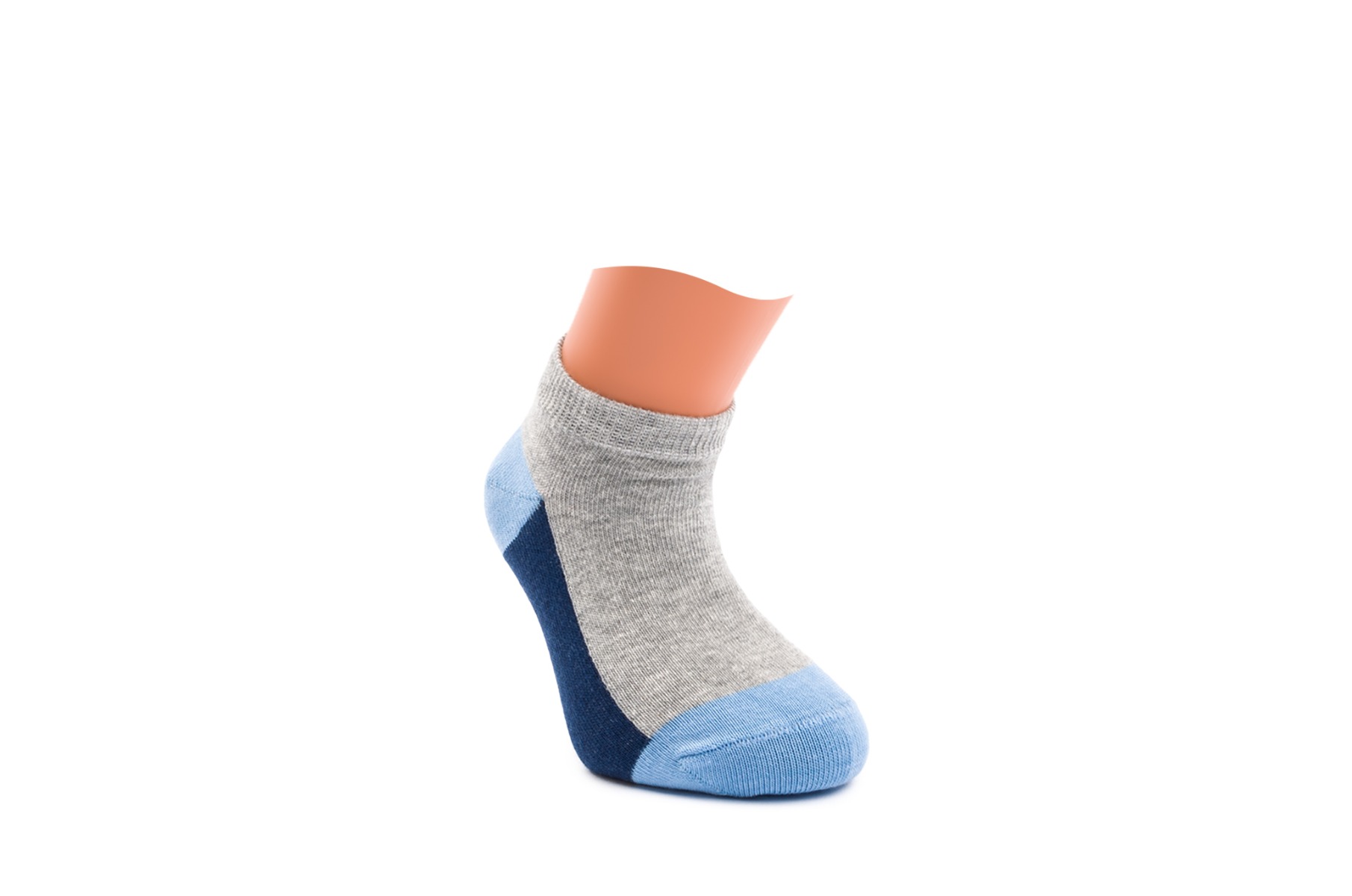 BOY SOCKS PRINTED BS608 C:SILVER/BLUE S:2