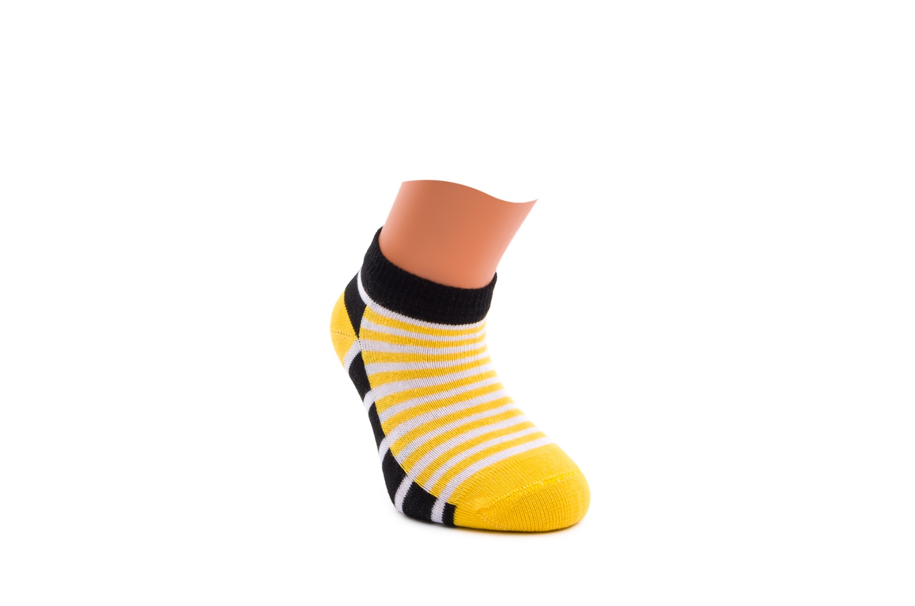 BOY SOCKS PRINTED BS609 C:YELLOW/BLACK S:2