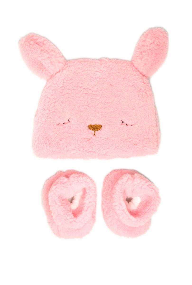 Baby Mouse Cap & Home Slipper Pink