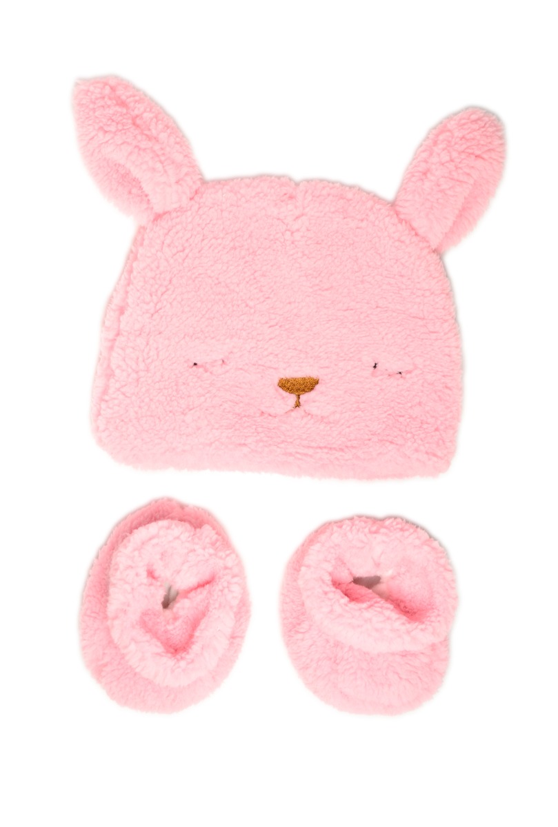 Baby Mouse Cap & Home Slipper Pink