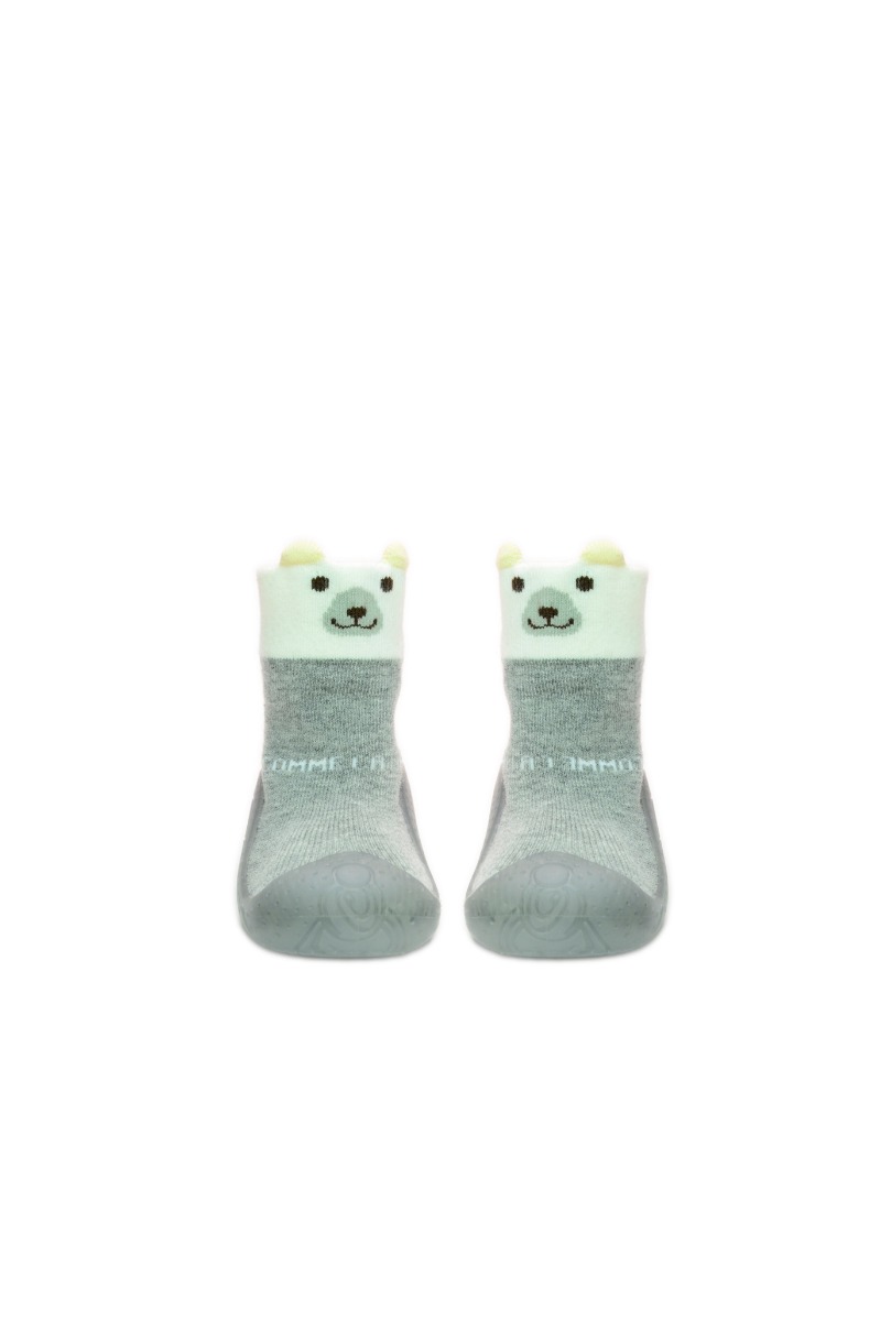Baby"s Bear Home Shoes Silver