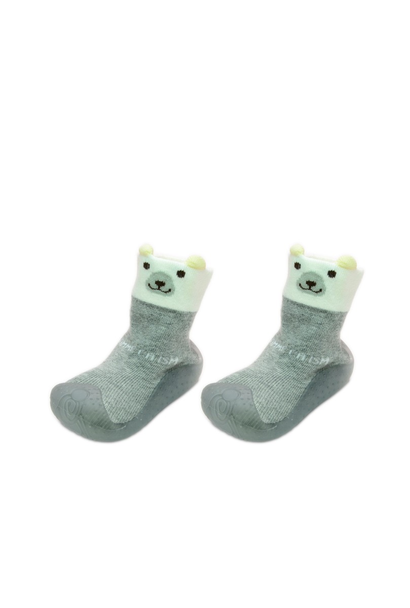Baby"s Bear Home Shoes Silver