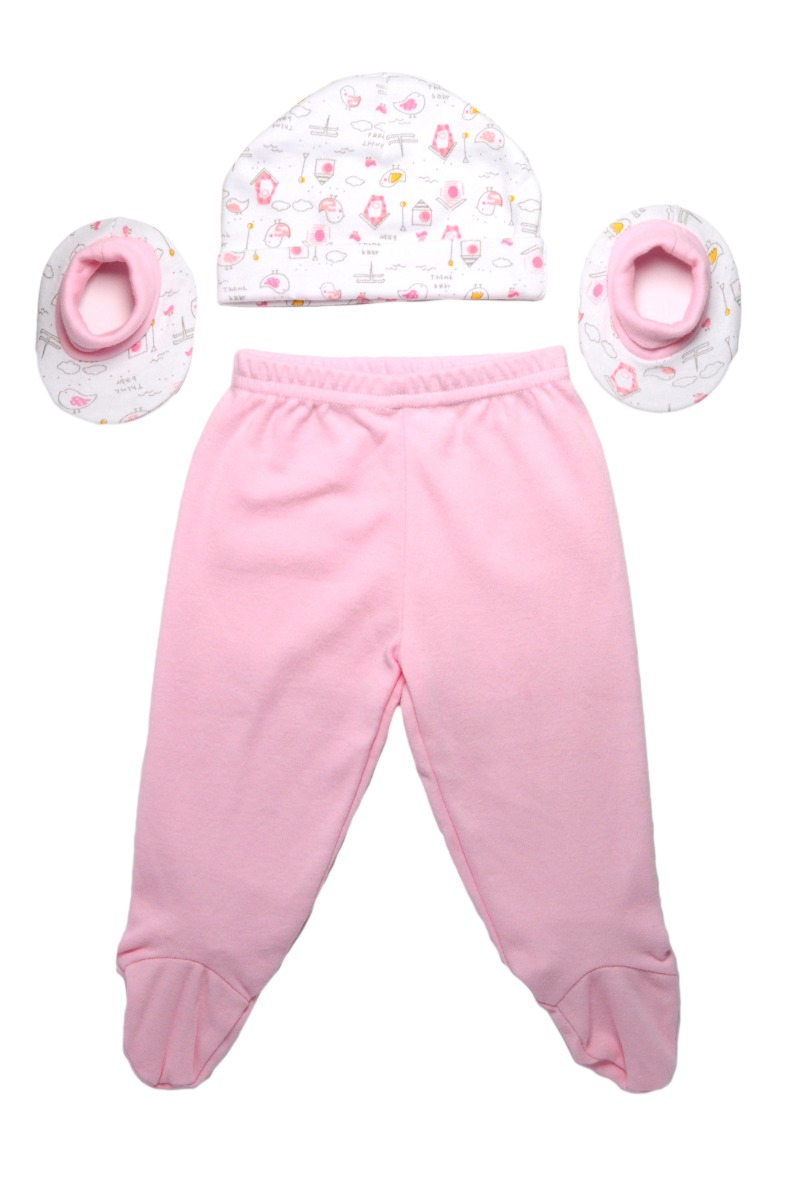Baby"s Bodysuit & Sock Set Pink