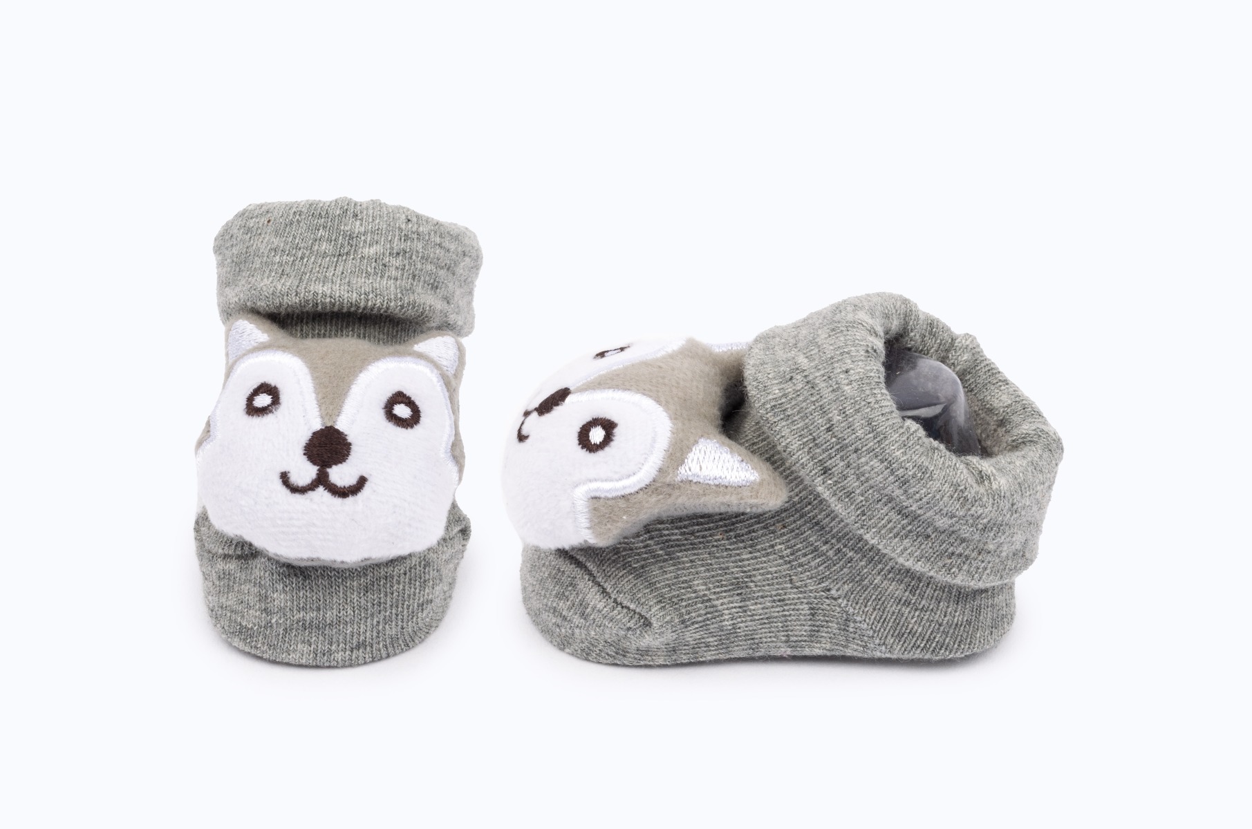 Baby"s Fox Socks Gray