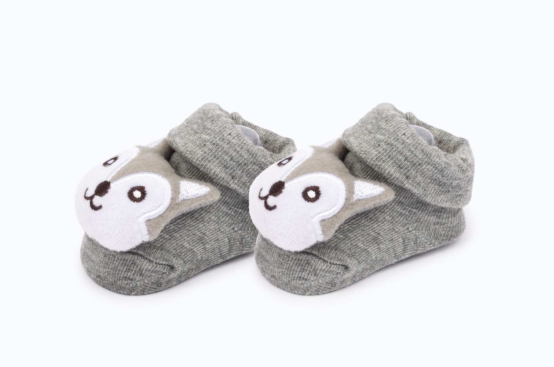 Baby"s Fox Socks Gray