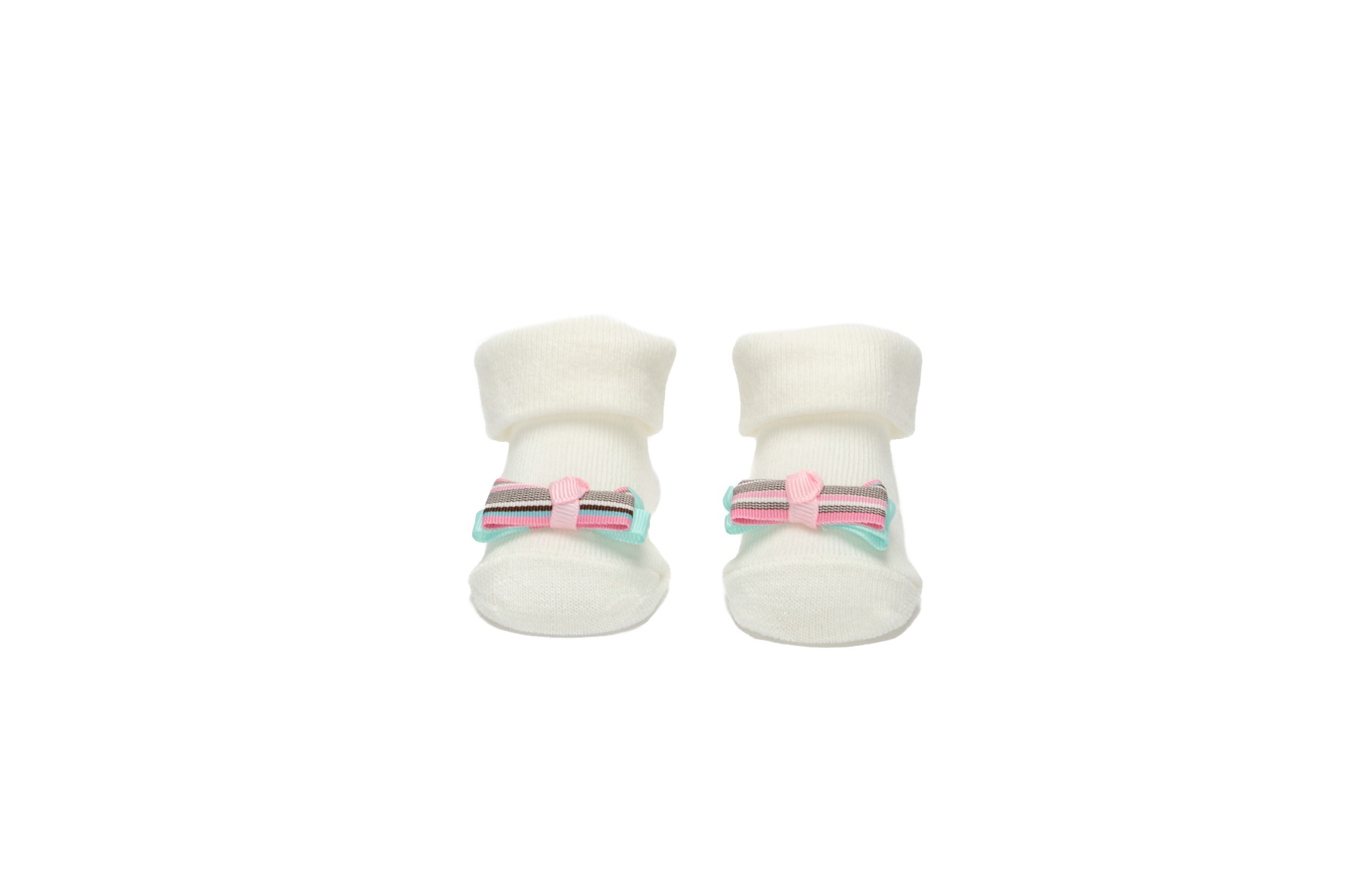 Baby"s Girl Headband & Sock Set Cream