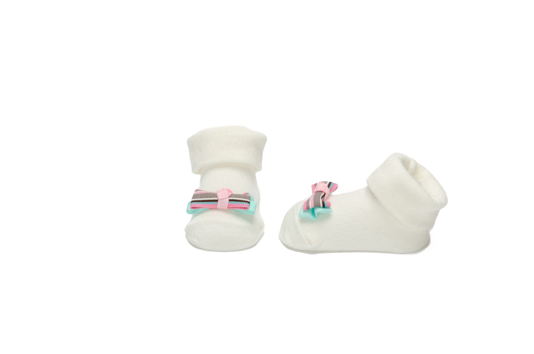 Baby"s Girl Headband & Sock Set Cream