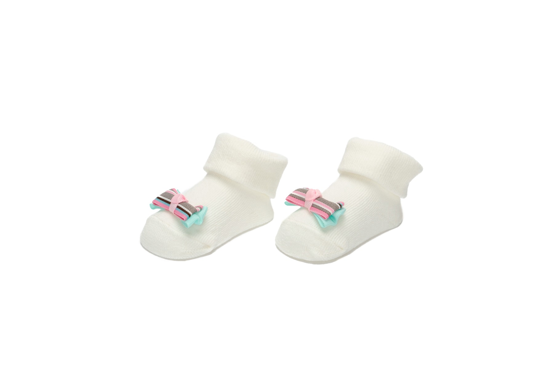 Baby"s Girl Headband & Sock Set Cream