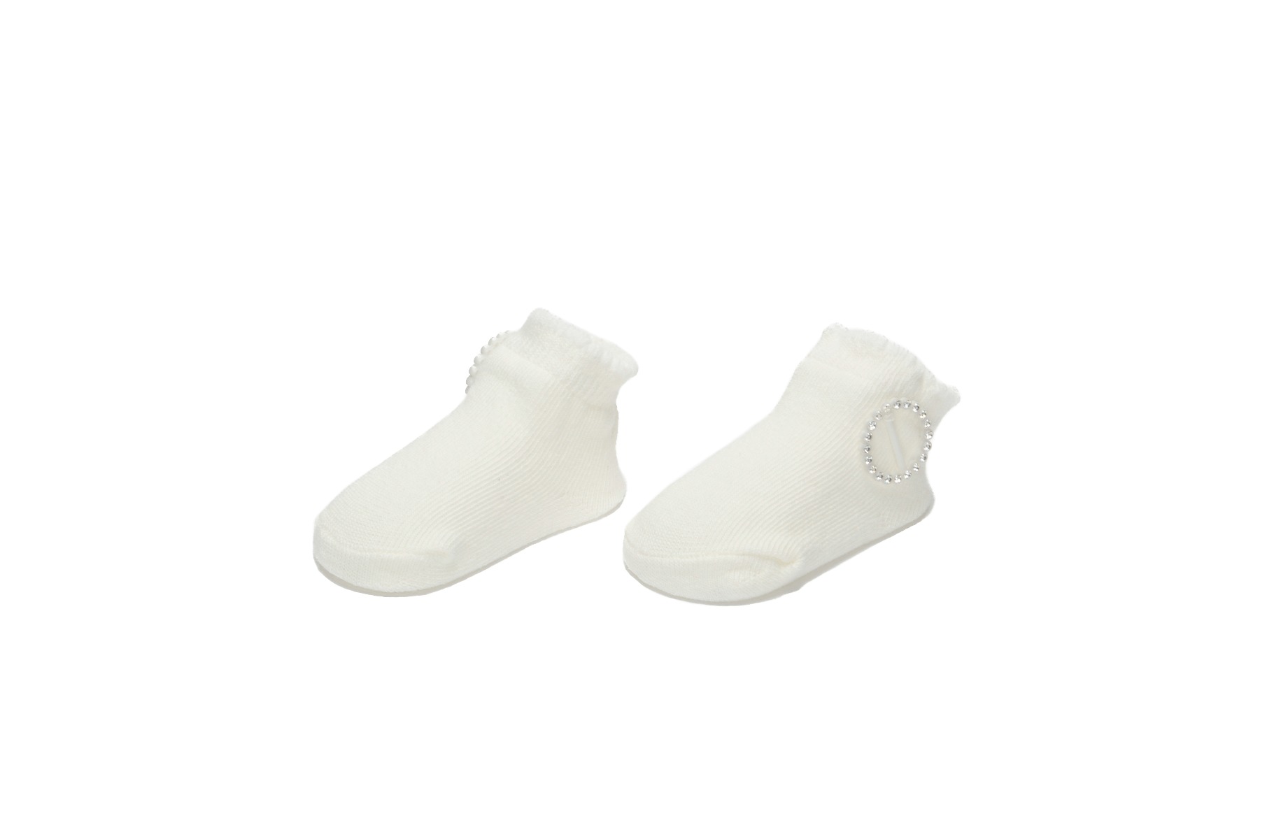 Baby"s Girl Headband & Sock Set WHITE