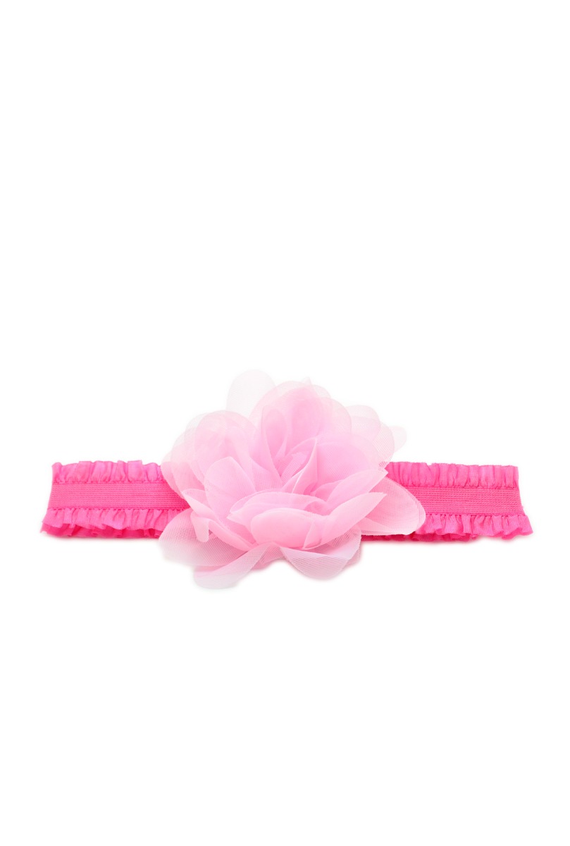 Baby"s Girl Rose Headband & Sock Set Fuchsia/Pink