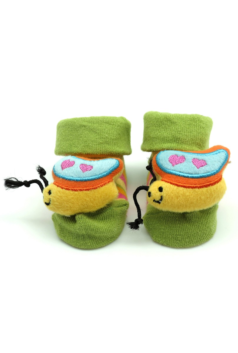 Baby"s Hearts in Butterfly Socks Multi Color