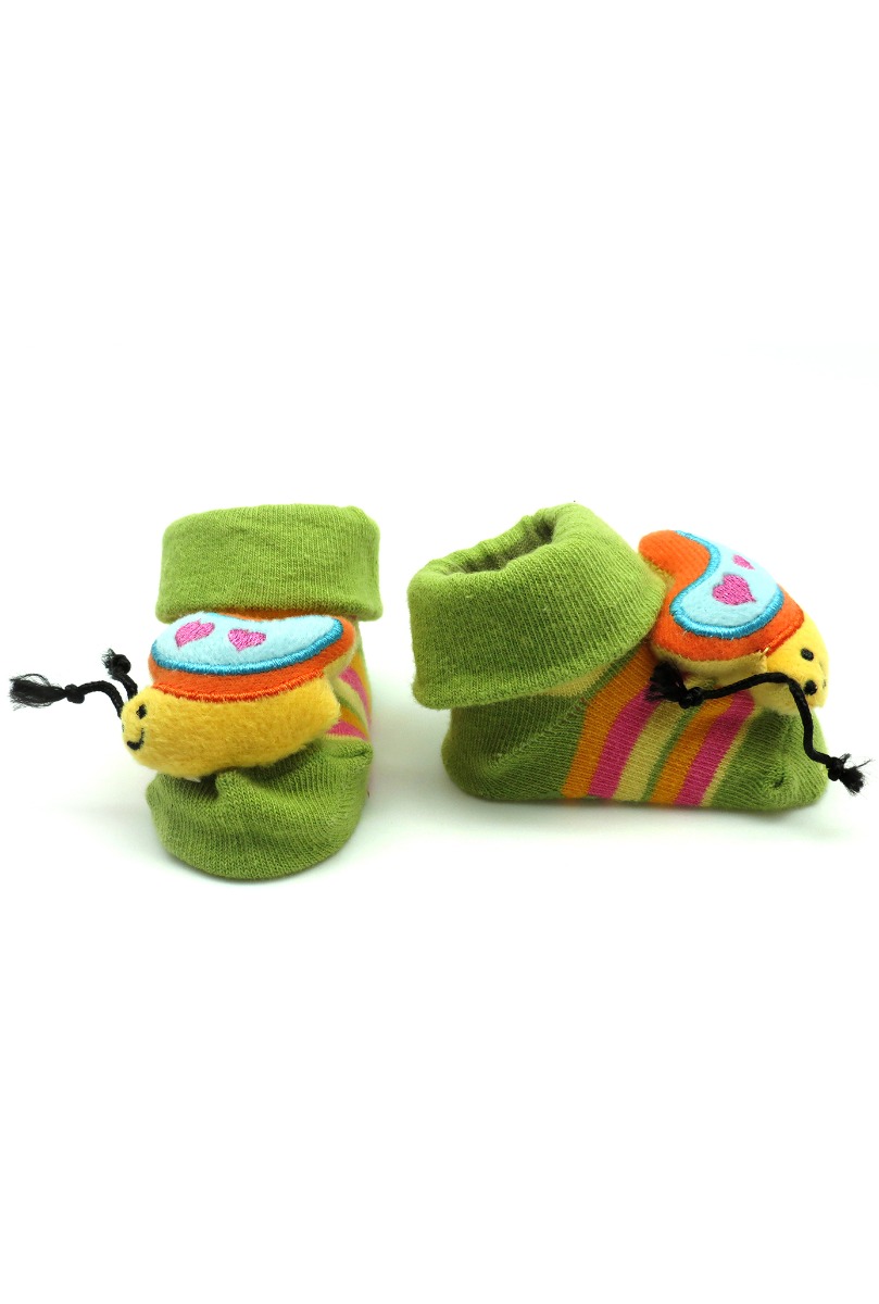 Baby"s Hearts in Butterfly Socks Multi Color