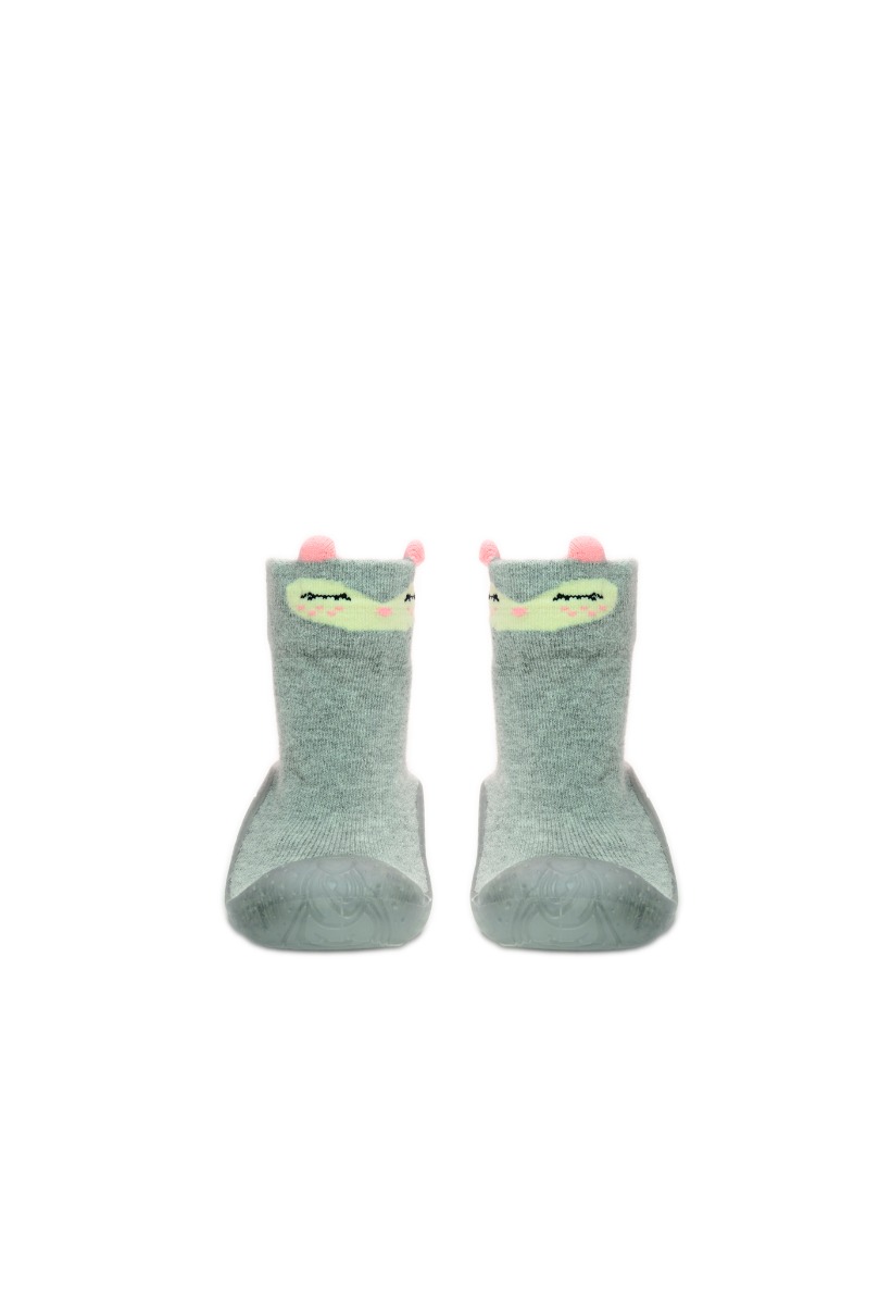 Baby"s Sleepy Home Shoes Silver