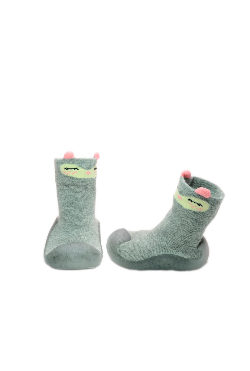 Baby"s Sleepy Home Shoes Silver