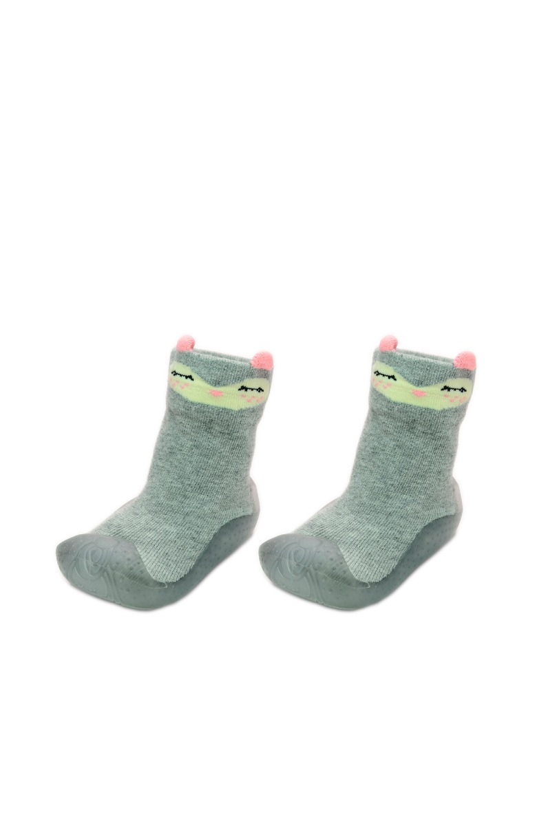 Baby"s Sleepy Home Shoes Silver