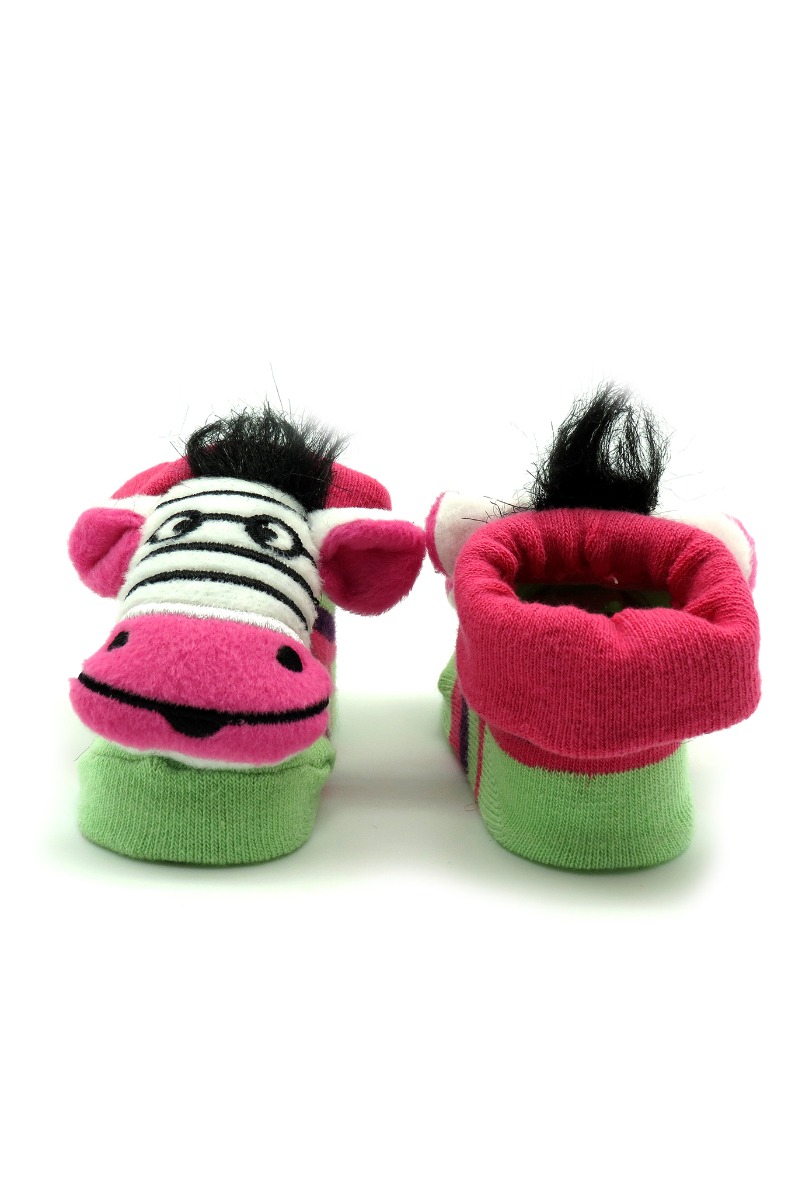 Baby"s Zebra Socks L.Fuchsia