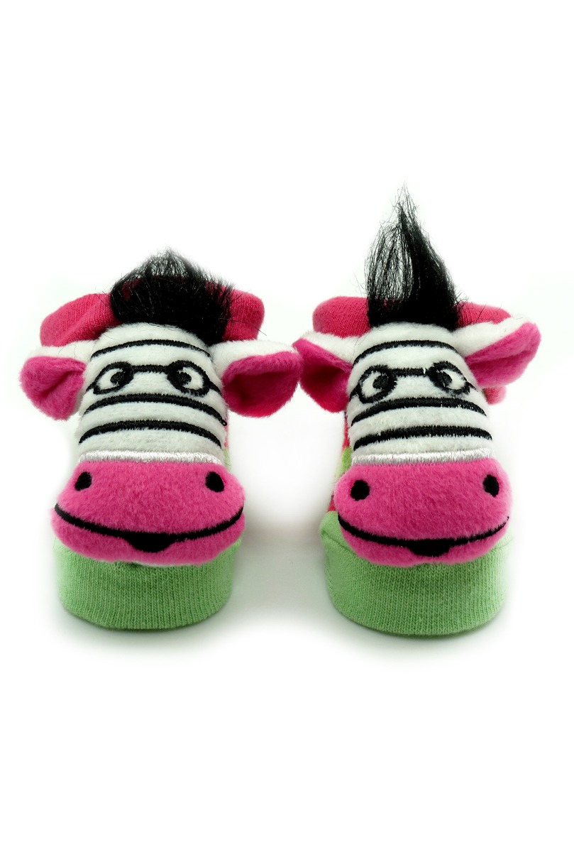 Baby"s Zebra Socks L.Fuchsia